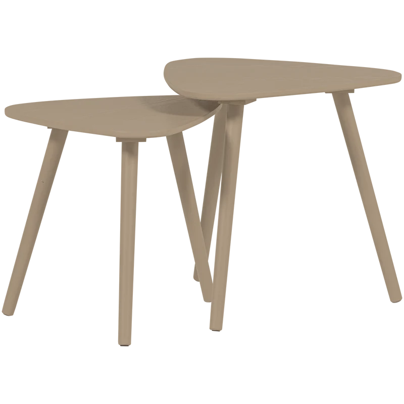 Nila Beistelltische sandfarben – 2er-Set