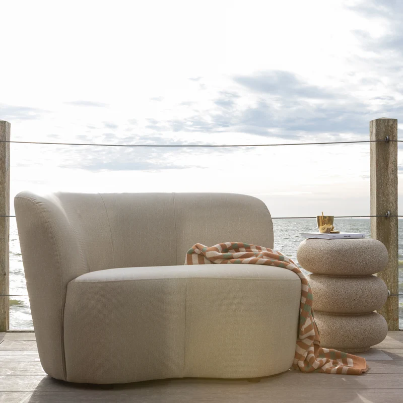 Laurel Beistelltisch mit Sprenkeln in Beige