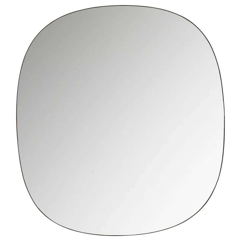 Philou runder spiegel schwarz 60x55 cm