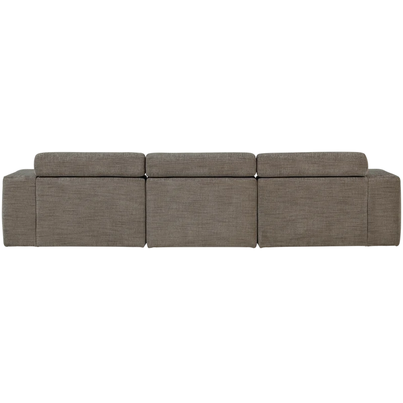 Novi chaise longue sofa links grau melange