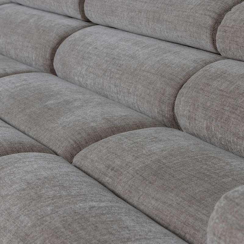 Novi chaise longue sofa links grau melange