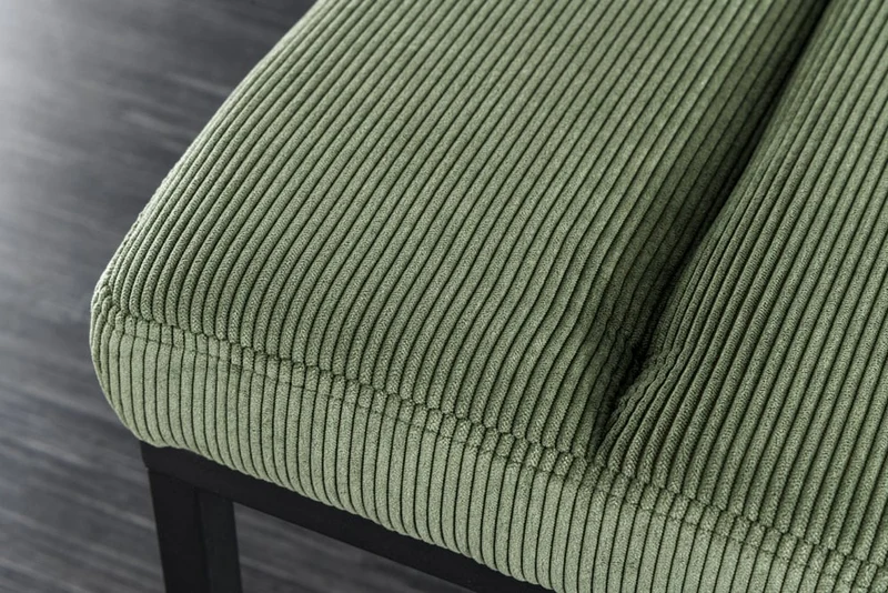 Elegante Sitzbank PLANO 80cm grün Cord