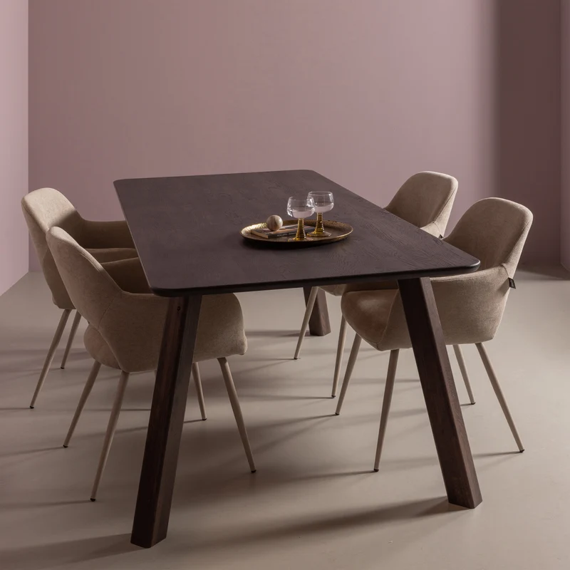 2er set - Haarlem 4-position fusse eiche mystic brown