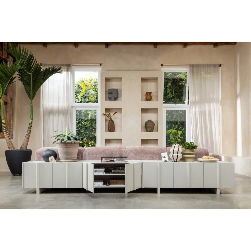 Basu tv möbel 200 cm kiefer dust