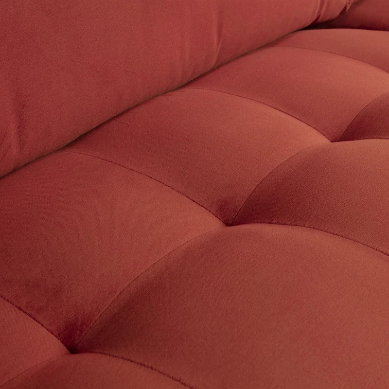 Rodeo classic 3-sitzer sofa velvet kastanie
