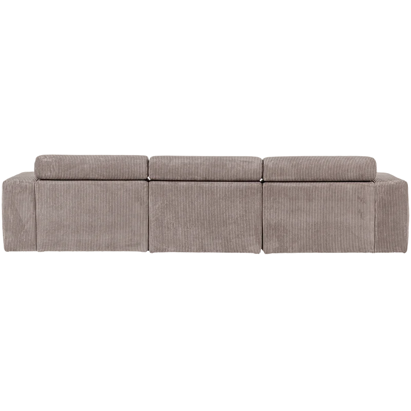 Novi chaise longue sofa rechts kord sand