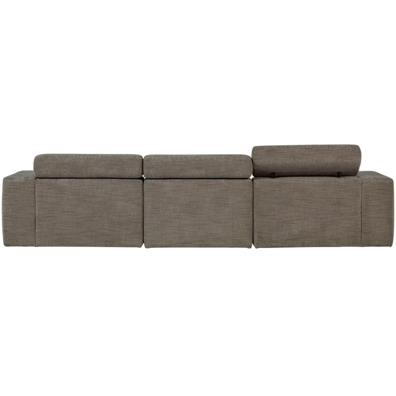 Novi chaise longue sofa rechts grau melange