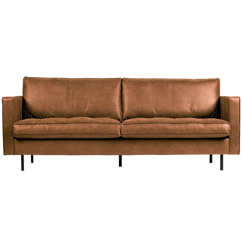Rodeo classic 2,5-sitzer sofa ecoleder cognac