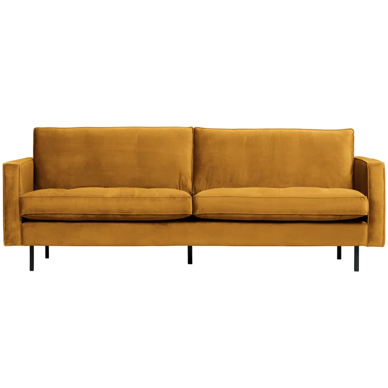 Rodeo classic 2,5-sitzer sofa velvet ochre
