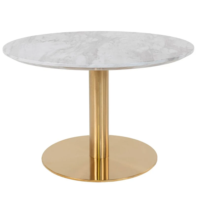 Stylischer Couchtisch ZANOL in Marmor-Look ca.D70cm
