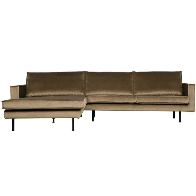 Rodeo chaise longue linken velvet taupe
