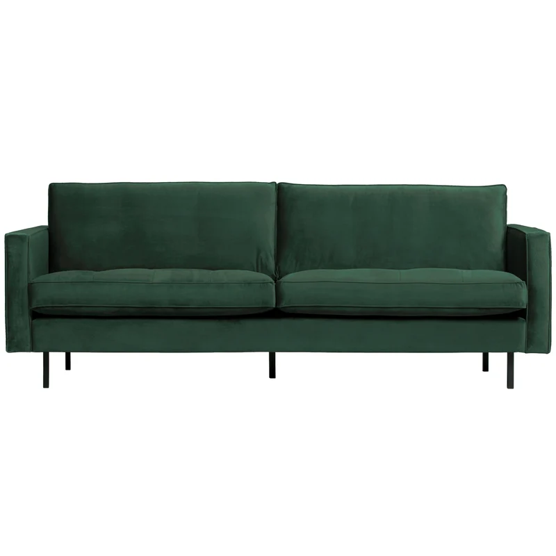 Rodeo classic 2,5-sitzer sofa velvet waldgrün