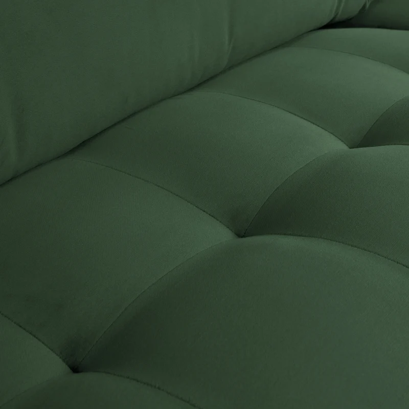 Rodeo classic 2,5-sitzer sofa velvet waldgrün