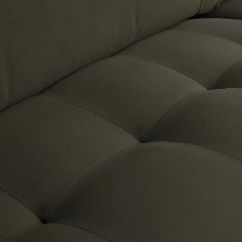 Rodeo classic 2,5-sitzer sofa velvet dunkelgrün
