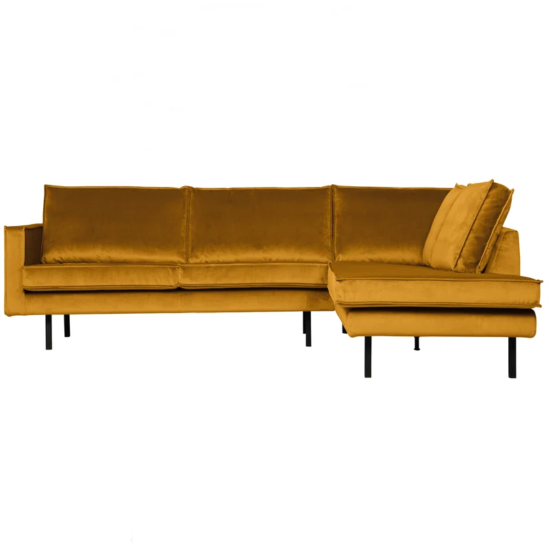 Rodeo eckbank rechts velvet ochre