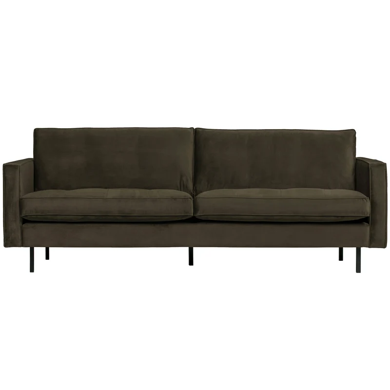 Rodeo classic 2,5-sitzer sofa velvet dunkelgrün