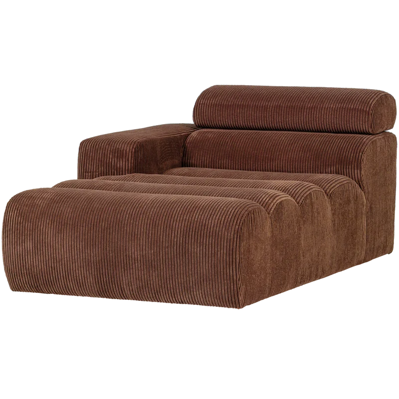 Novi chaise longue element armlehne links kord terra