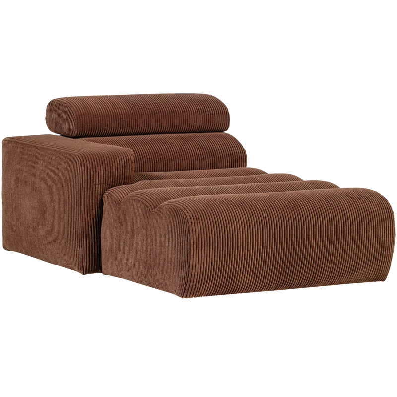 Novi chaise longue element armlehne links kord terra