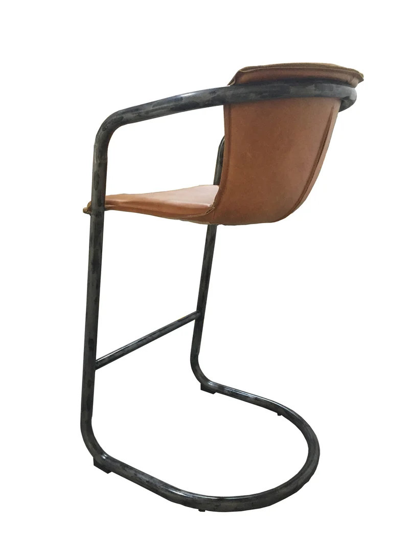 KAWOLA Barhocker Trivia Lederbarhocker cognac B/H/T: 51x102x62cm