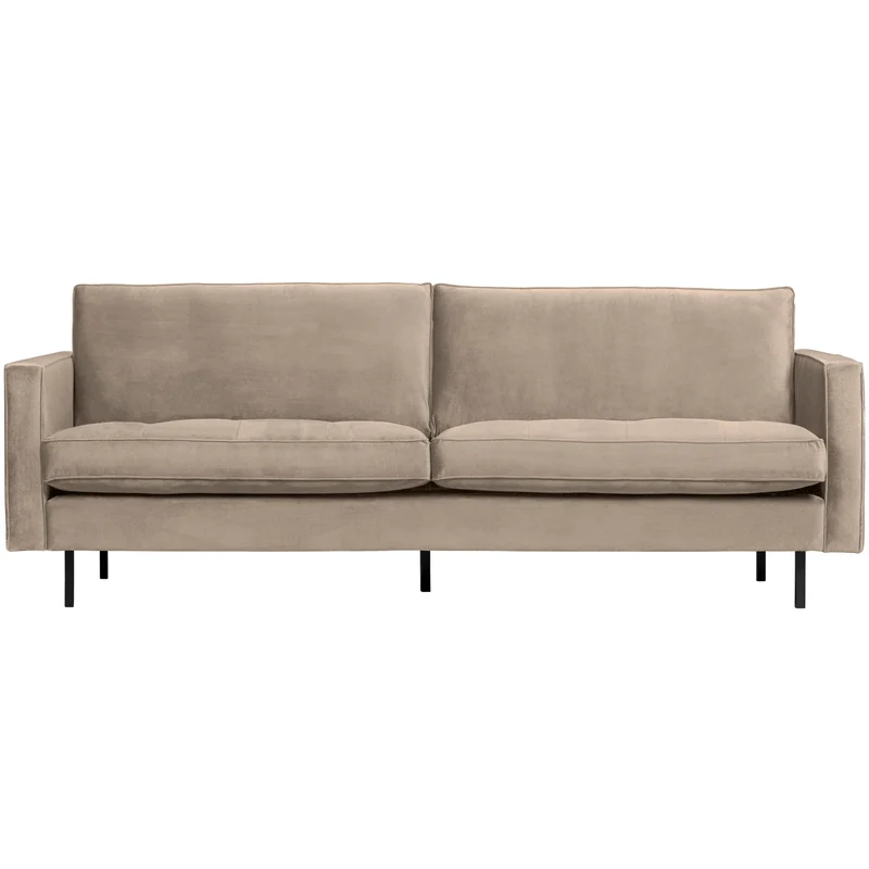Rodeo classic 2,5-sitzer sofa velvet khaki