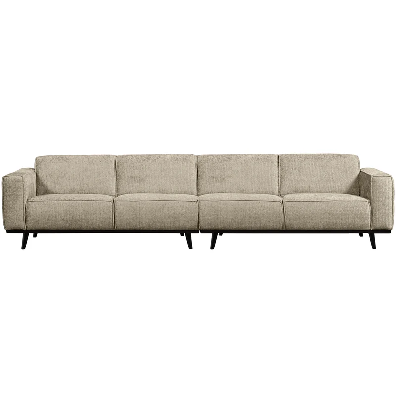 Statement XL 4-sitzer 372 cm structure velvet wheatfield
