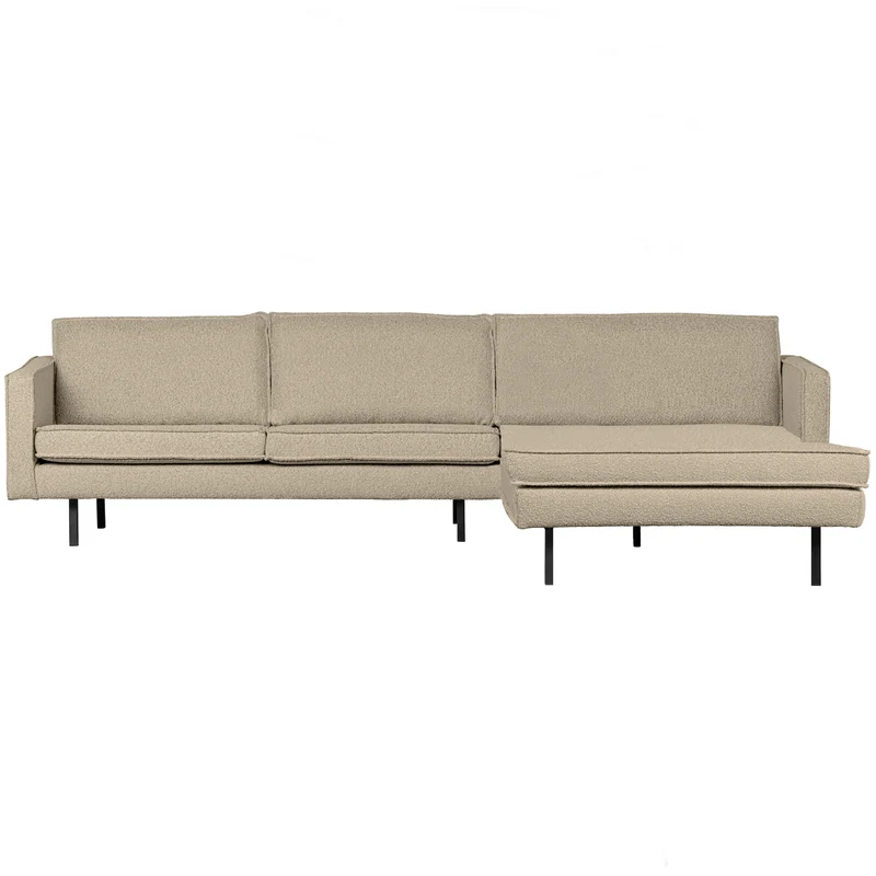 Rodeo chaise longue rechts bouclé beige