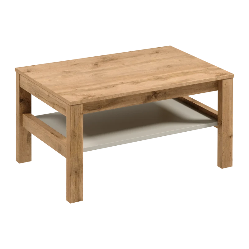 Velario Wohnzimmer-Set 5-teilig – Modernes Wohnmöbel-Set in Wotan Eiche & Beige