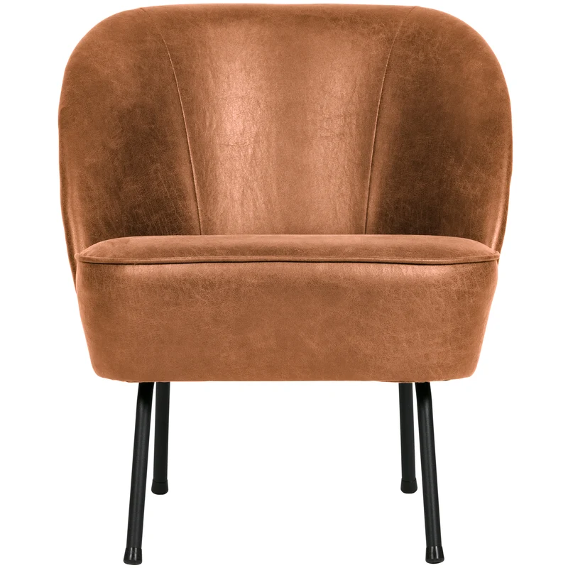 Vogue sessel ecoleder cognac