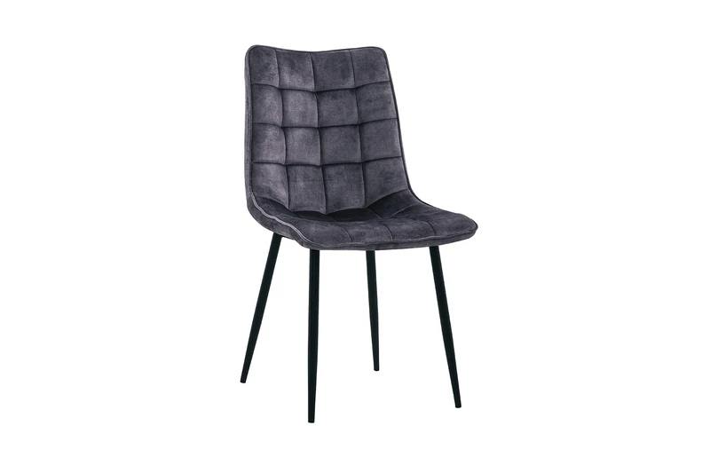 KAWOLA Stuhl CLARA Esszimmerstuhl Velvet anthrazit