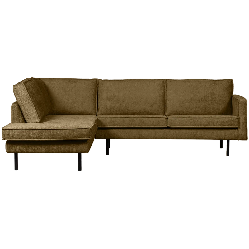 Rodeo eckbank linken structure velvet brass