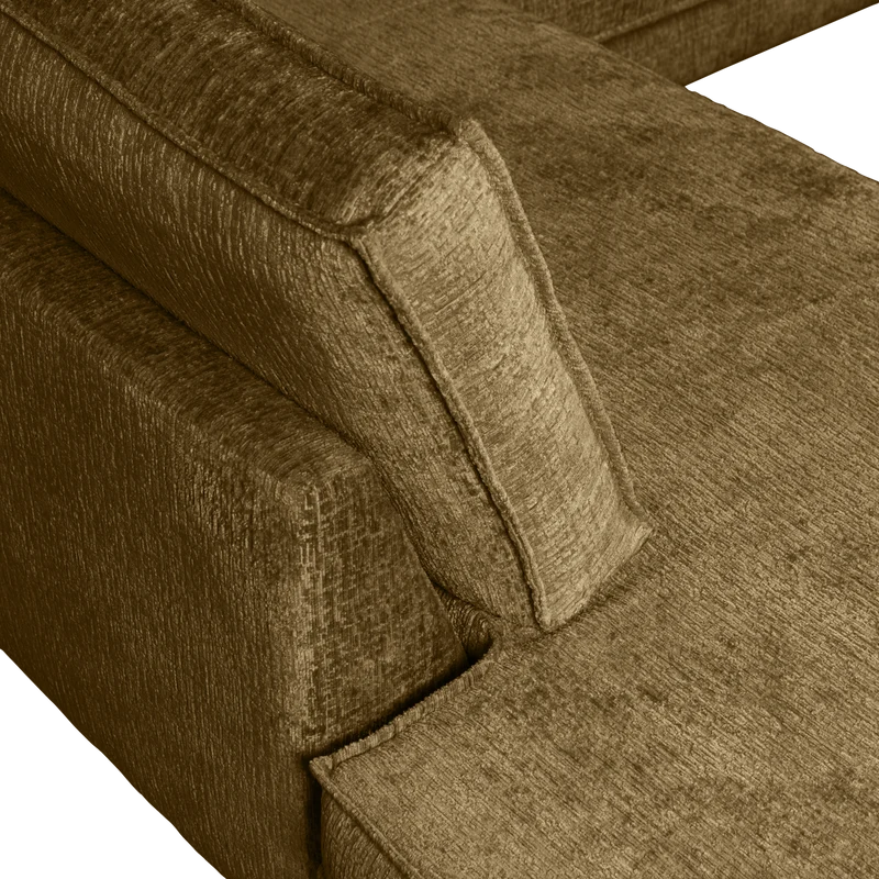 Rodeo eckbank linken structure velvet brass