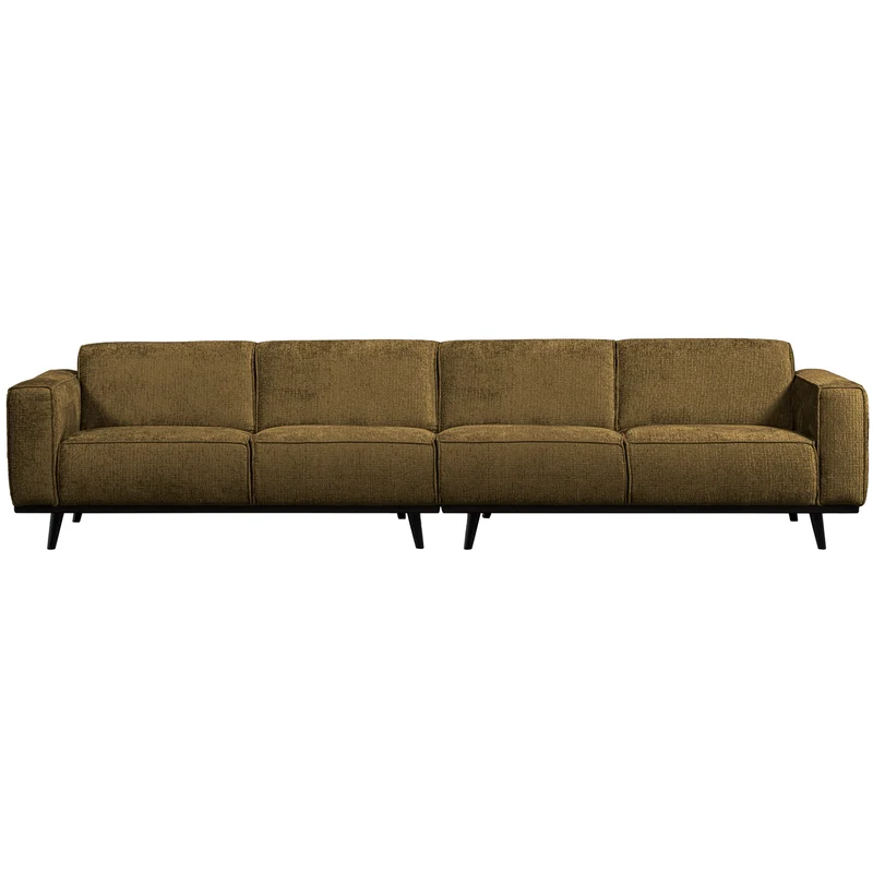 Statement XL 4-sitzer 372 cm structure velvet brass