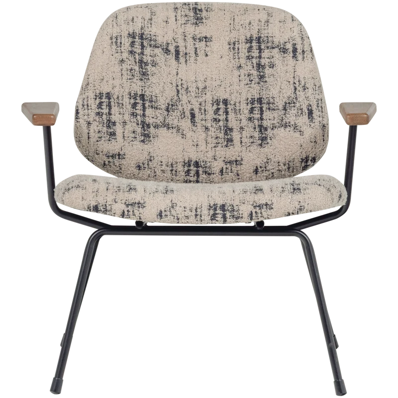 Aure sessel chenille beige/schwarz