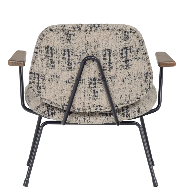 Aure sessel chenille beige/schwarz