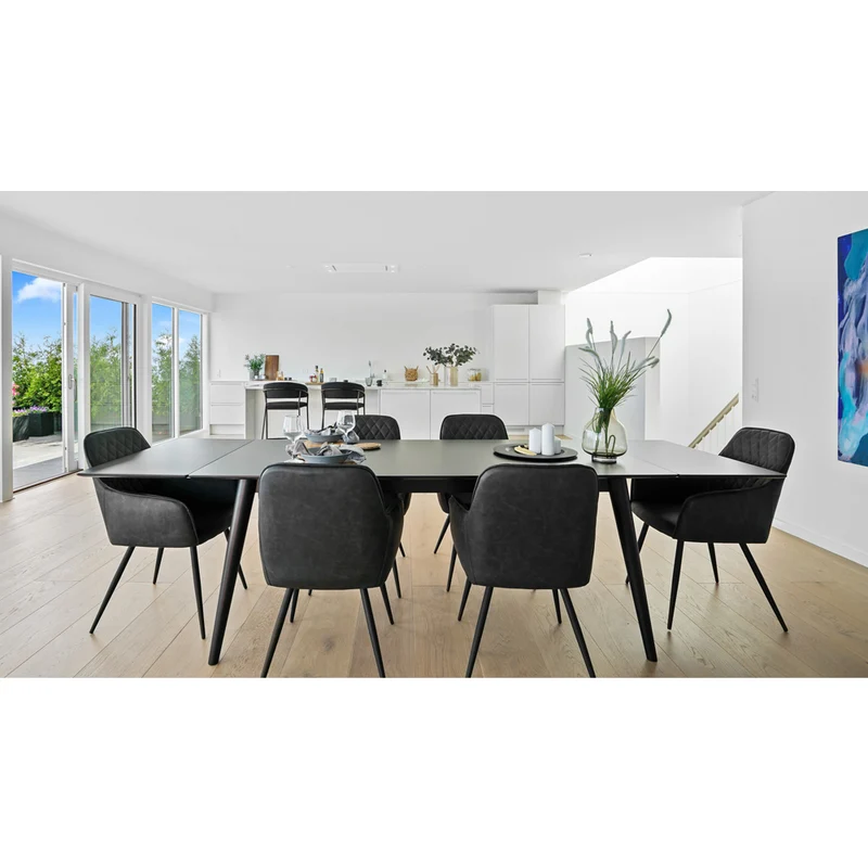 2er Set - Eleganter Stuhl BORA dungelgrau