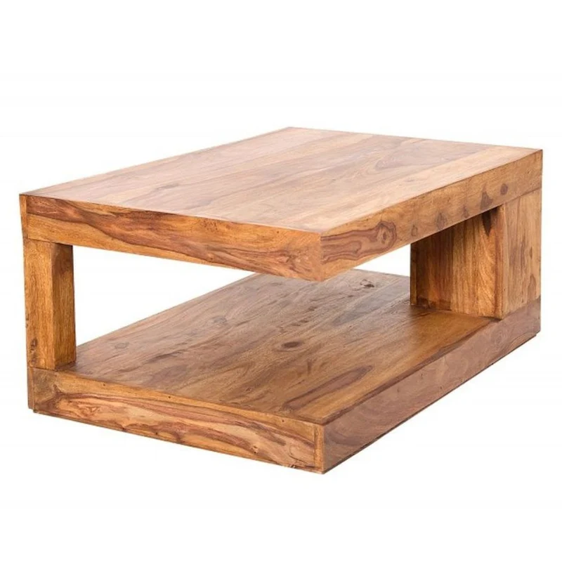 Puristischer Couchtisch SHIVA ca.90x60cm massiv Palisander