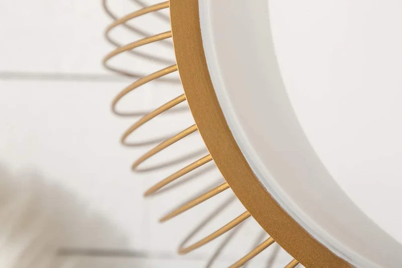 Filigraner Aufbewahrungs-Couchtisch mit Tablett AGGIO 51cm gold