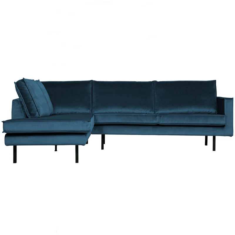 Rodeo eckbank linken velvet blau
