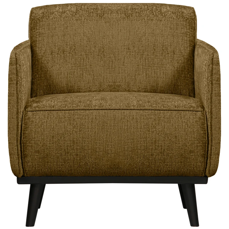 Statement arm chair structure velvet brass