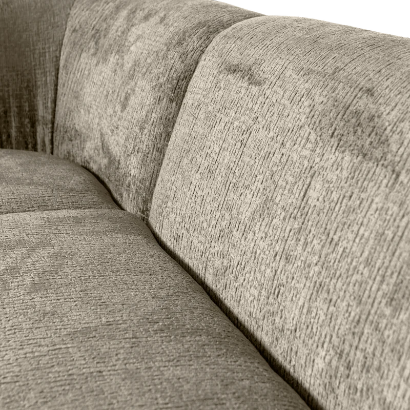 Sloping eckbank links structure velvet wheatfield