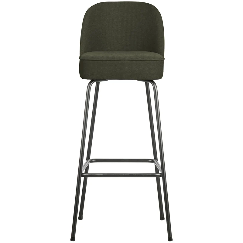 Vogue barhocker 80 cm gewebtes stoff warmes grün