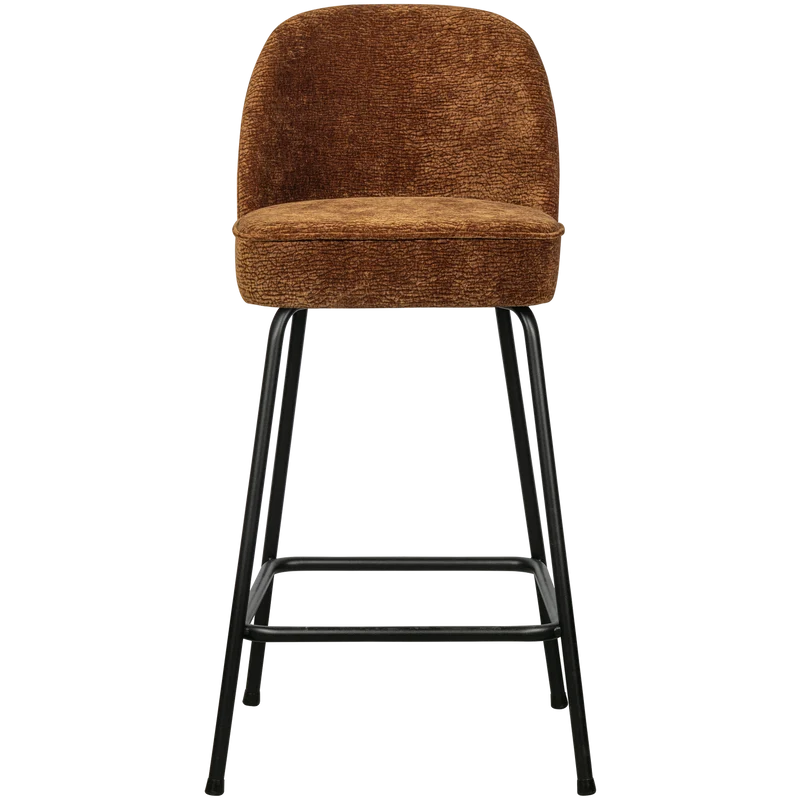 Vogue barhocker 65 cm structure 3D chenille mittelbraun