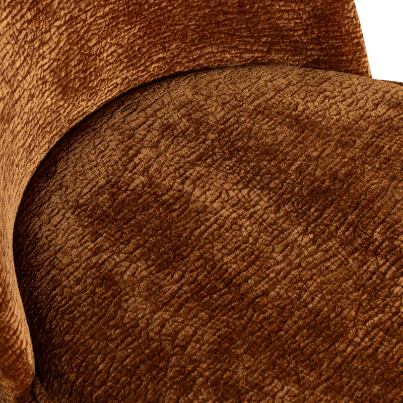 Vogue barhocker 65 cm structure 3D chenille mittelbraun