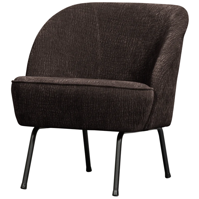 Vogue sessel 3D chenille dunkelbraun