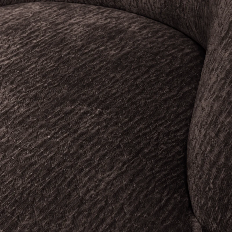 Vogue sessel 3D chenille dunkelbraun