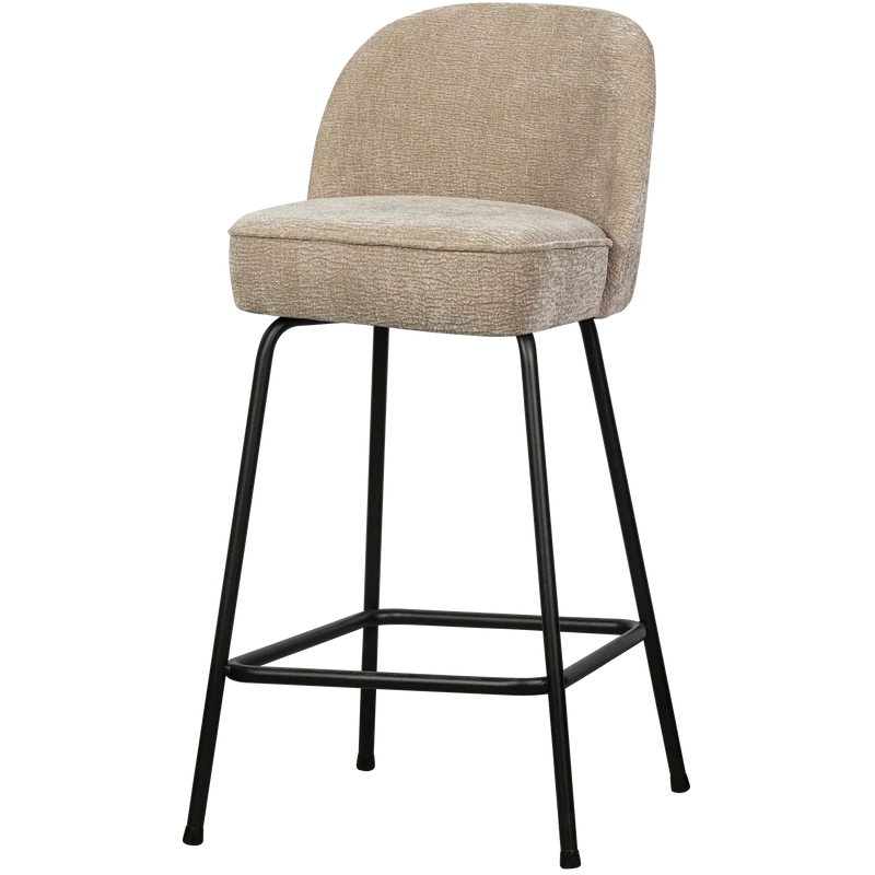 Vogue barhocker 65 cm structure 3D chenille sand