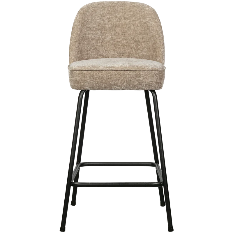 Vogue barhocker 65 cm structure 3D chenille sand