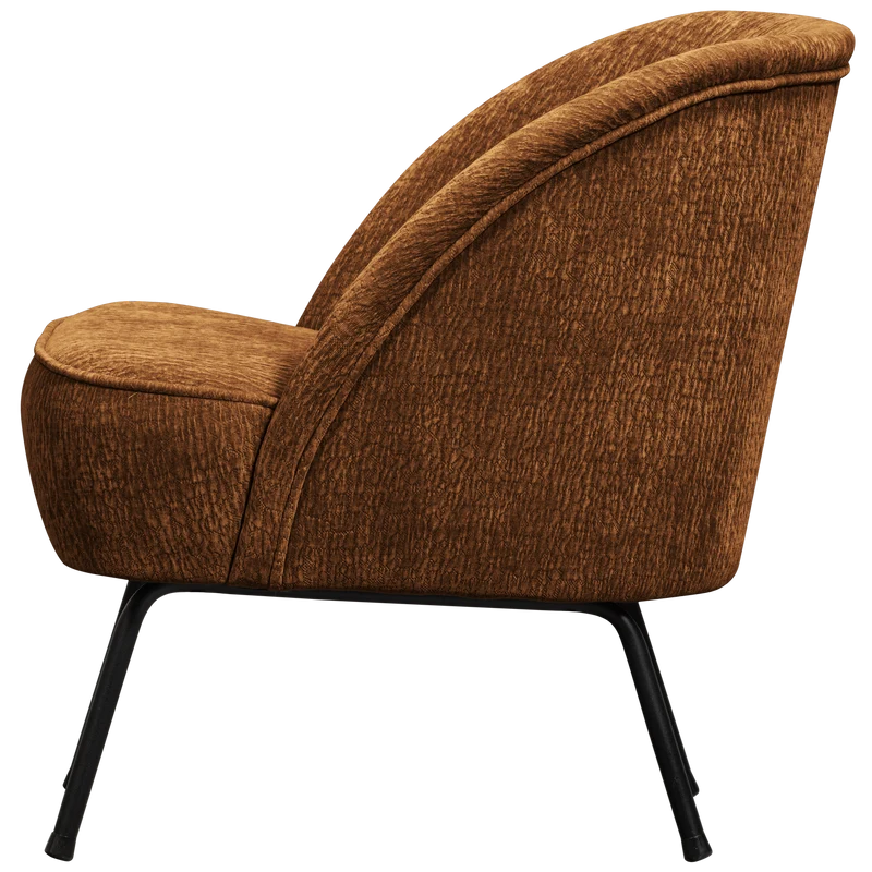 Vogue sessel 3D chenille mittelbraun