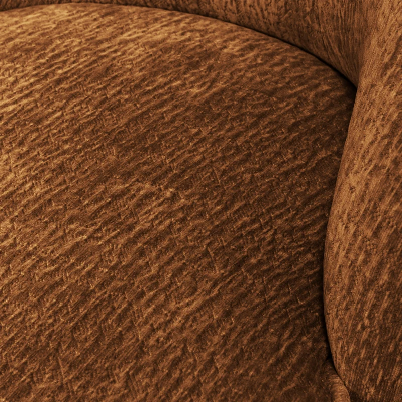 Vogue sessel 3D chenille mittelbraun