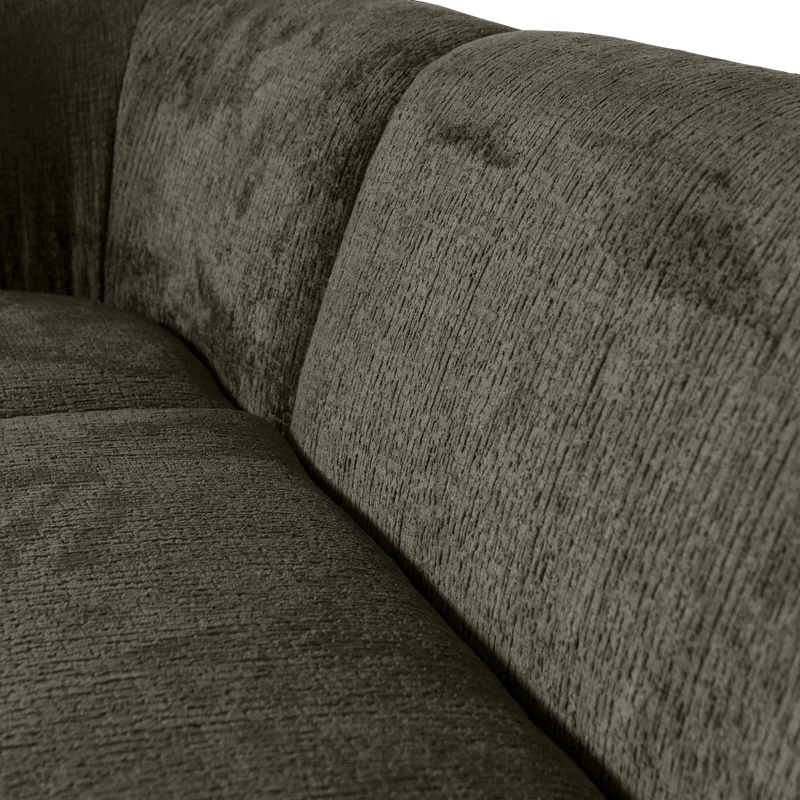 Sloping eckbank links structure velvet frost